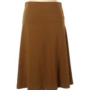 Ascend's Lightweight Fold Over Flared Midi Skirt